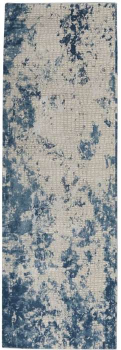 Nourison Rustic Textures RUS16 Tappeto runner blu grigio