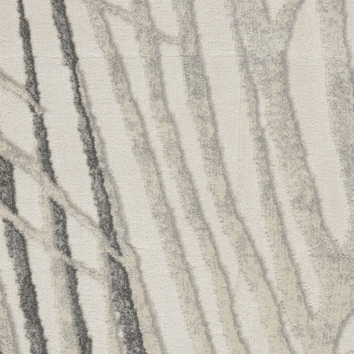 Nourison Rustic Textures RUS17 Ivory Grey Runner Rug