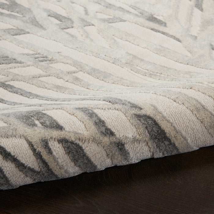 Nourison Rustic Textures RUS17 Ivory Grey Runner Rug