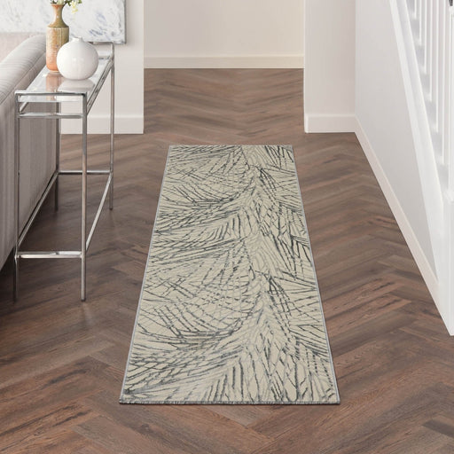Nourison Rustic Textures RUS17 Ivory Grey Runner Rug