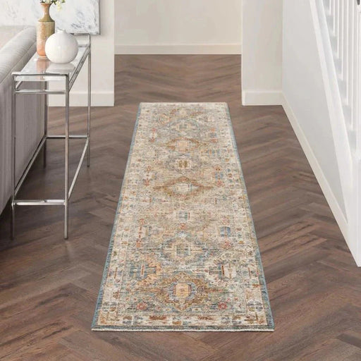 Nourison Sahar SHR01 Blue Runner Rug