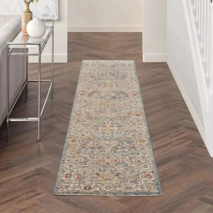 Nourison Sahar SHR03 Blue Runner Rug