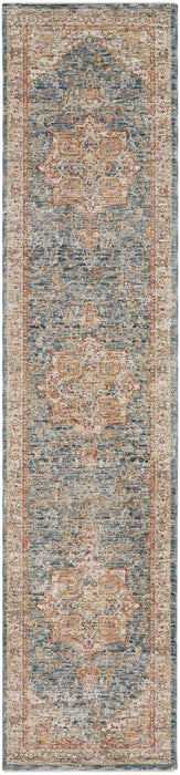 Nourison Sahar SHR06 Ivory/Blue Runner Rug