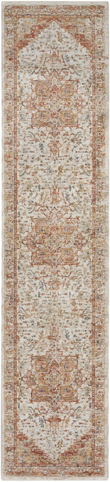 Nourison Sahar SHR06 Ivory/Rust Runner Rug