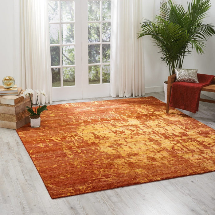Nourison Silk Shadows SHA10 Flame Rug