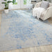 Nourison Silk Shadows SHA18 Grey Blue Rug