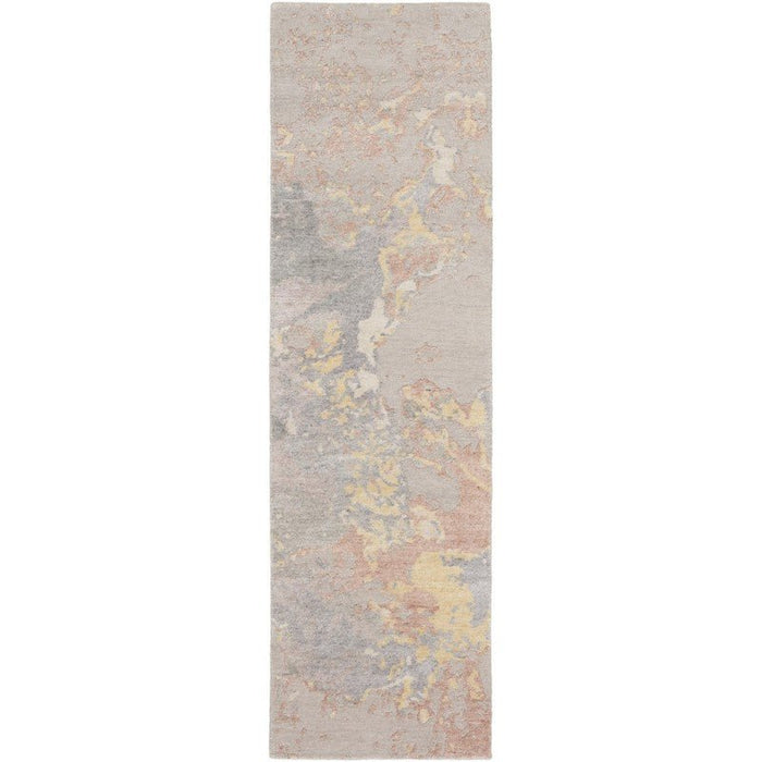 Nourison Silk Shadows SHA20 Silver Runner Rug