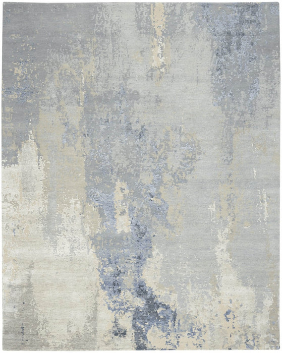 Nourison Silk Shadows SHA21 Blue Sky Rug