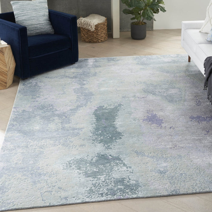 Nourison Silk Shadows SHA22 Blue Green Rug