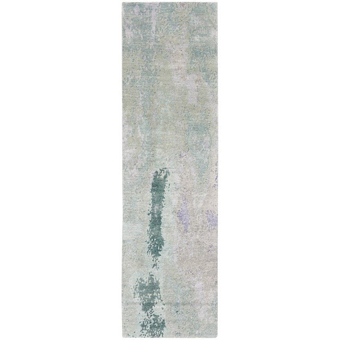 Nourison Silk Shadows SHA22 Blue Green Runner Rug