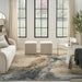 Nourison Silk Shadows SHA23 Beige Blue Rug