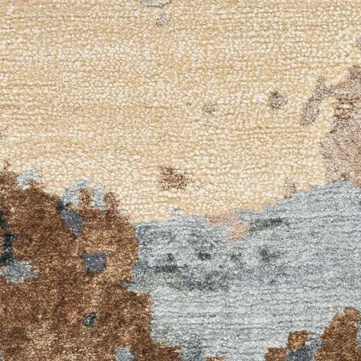 Nourison Silk Shadows SHA23 Beige Blue Runner Rug