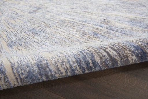 Nourison Silky Textures SLY05 Blue Grey Runner Rug