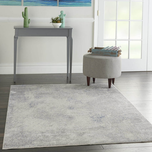 Nourison Silky Textures SLY06 Ivory Grey Rug