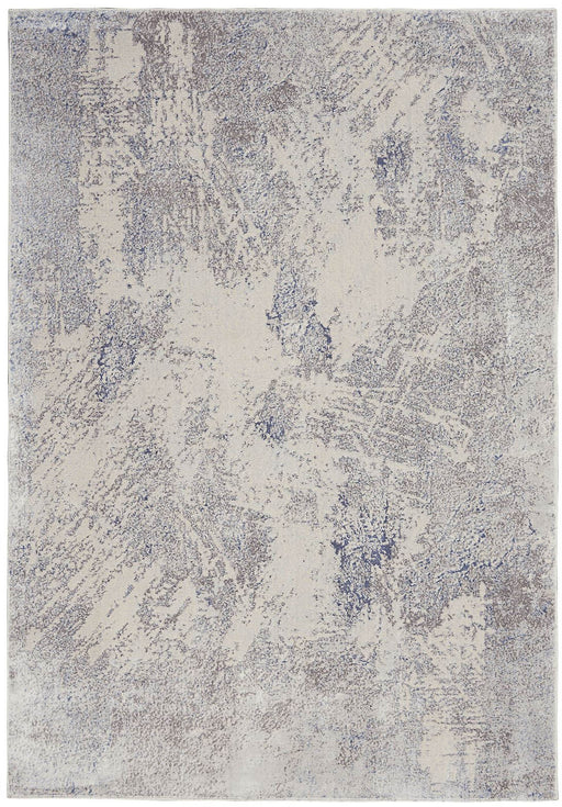 Nourison Silky Textures SLY06 Ivory Grey Rug