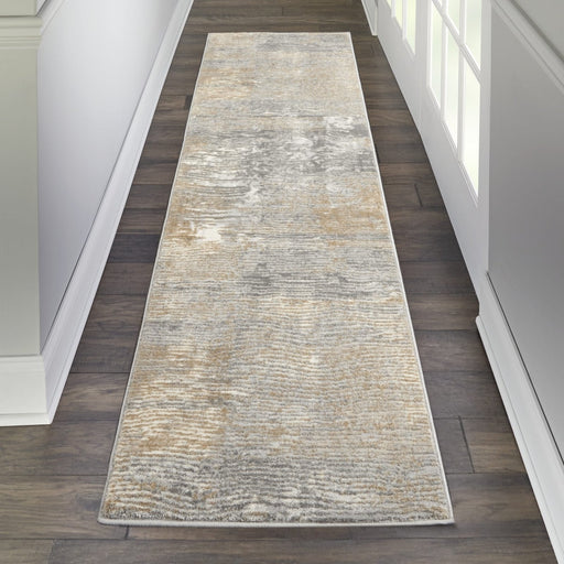 Nourison Solace SLA01 Grey / Beige Runner Rug