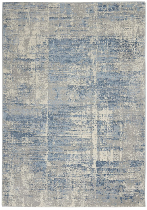 Nourison Solace SLA02 Ivory / Grey / Blue Rug