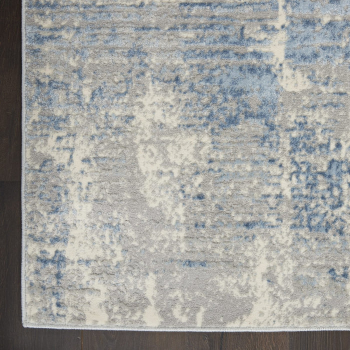 Nourison Solace SLA02 Ivory / Grey / Blue Rug