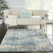 Nourison Solace SLA02 Ivory / Grey / Blue Rug