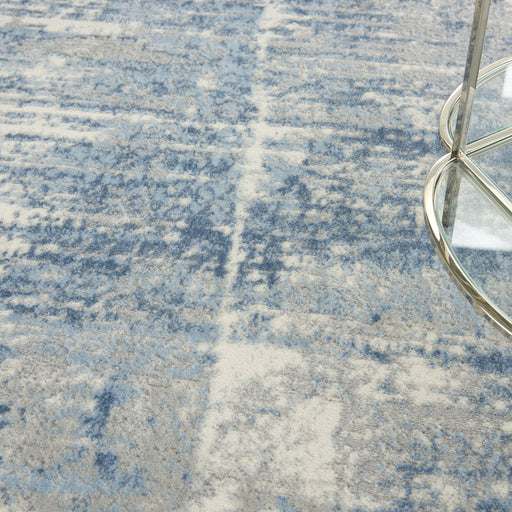 Nourison Solace SLA02 Ivory / Grey / Blue Runner Rug
