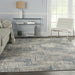 Nourison Solace SLA03 Ivory / Grey / Blue Rug