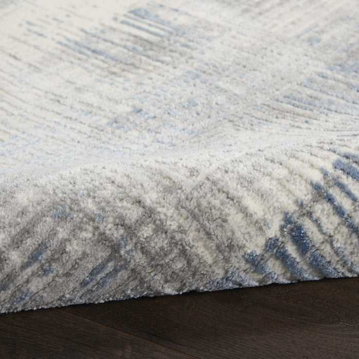 Nourison Solace SLA03 Ivory / Grey / Blue Rug