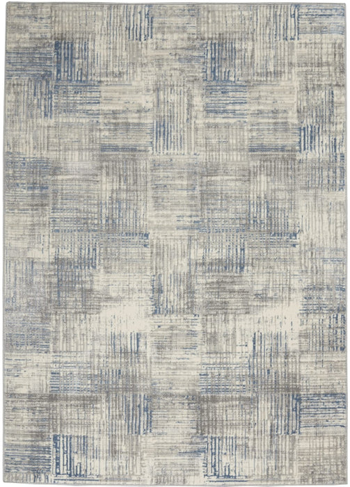 Nourison Solace SLA03 Ivory / Grey / Blue Rug