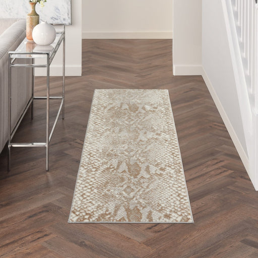 Nourison Solace SLA06 Ivory / Beige Runner Rug