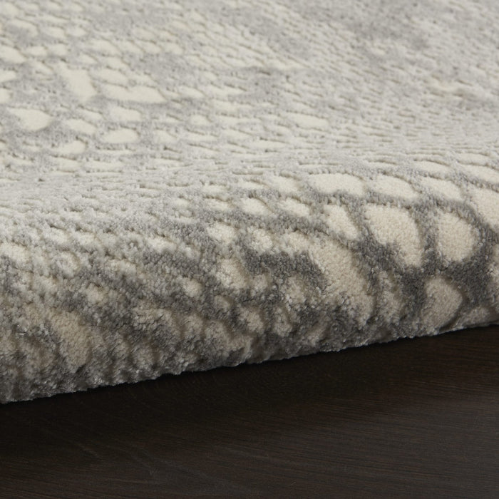 Nourison Solace SLA06 Ivory / Grey Runner Rug