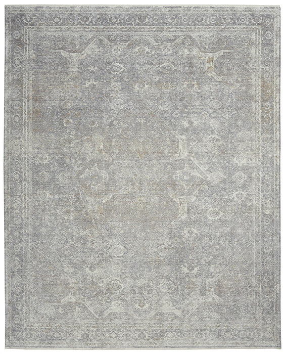 Nourison Starry Nights STN03 Silver / Cream Rug