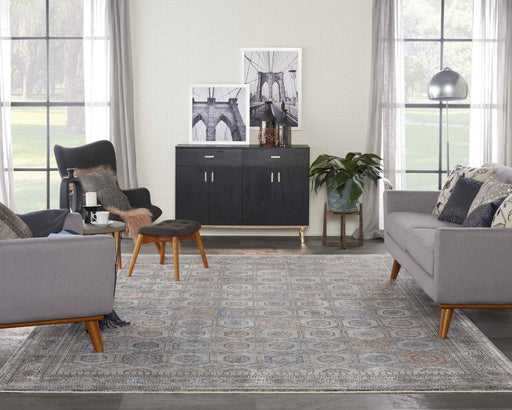 Nourison Starry Nights STN09 Grey Navy Rug