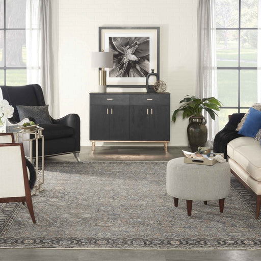 Nourison Starry Nights STN10 Grey Navy Rug