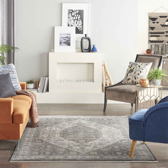Nourison Starry Nights STN11 Grey Blue Rug