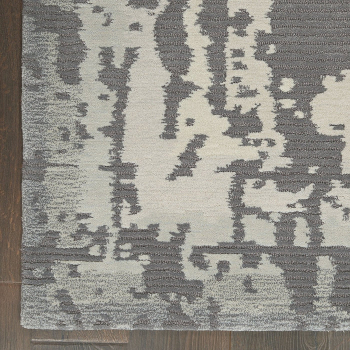 Nourison Symmetry SMM02 Grey Beige Rug