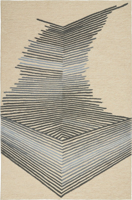 Nourison Symmetry SMM06 Ivory Grey Rug