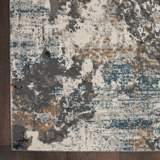 Nourison Tangra TNR01 Grey Multi colour Runner Rug