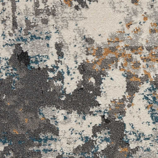 Nourison Tangra TNR01 Grey Multi colour Runner Rug