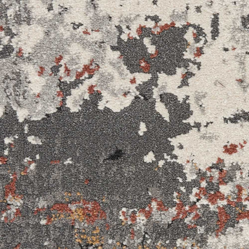 Nourison Tangra TNR02 Grey Multi colour Runner Rug