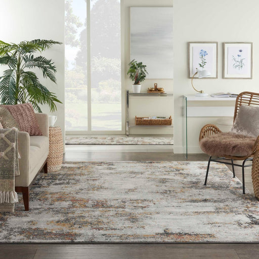 Nourison Tangra TNR03 Grey Multi colour Rug