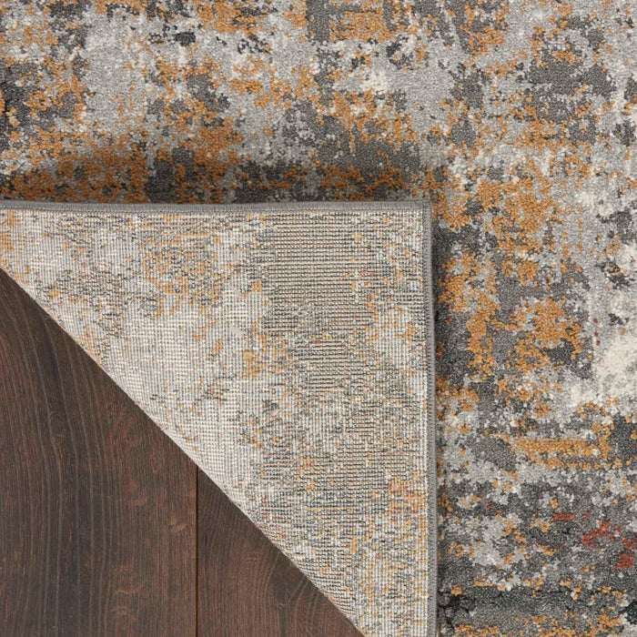 Nourison Tangra TNR03 Grey Multi colour Runner Rug