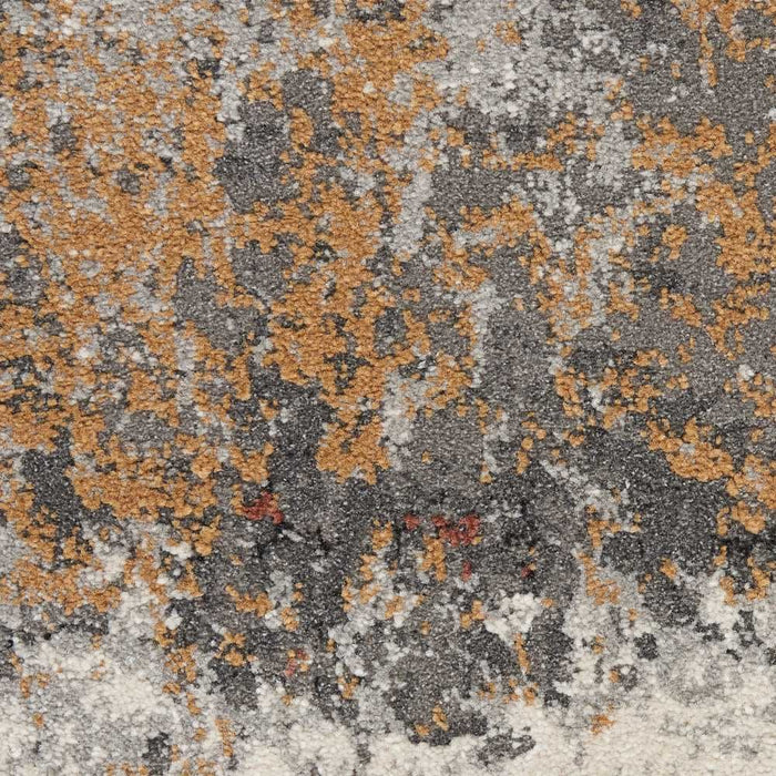 Nourison Tangra TNR03 Grey Multi colour Runner Rug