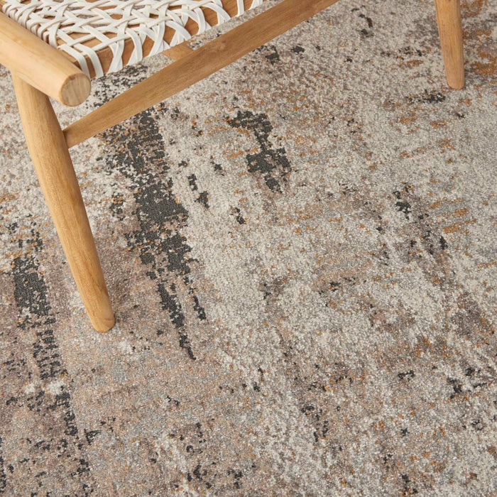 Nourison Tangra TNR05 Cream Grey Rug