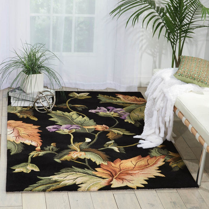 Nourison Tropics - TS05 Black Rug