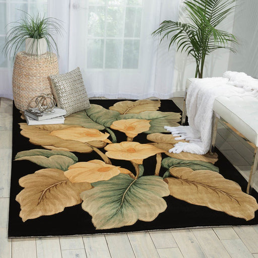 Nourison Tropics - TS08 Black Rug