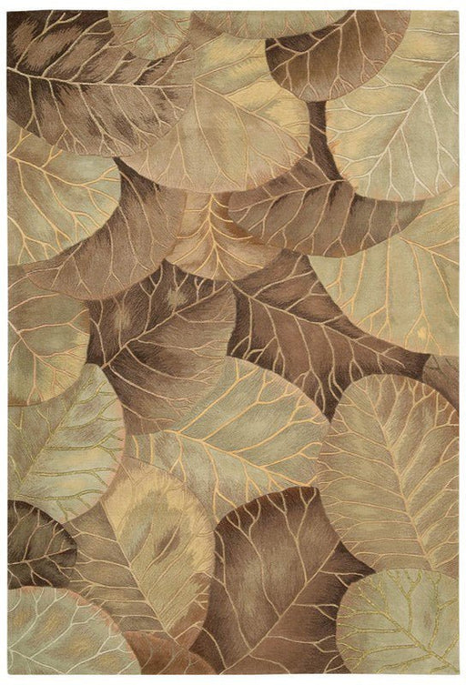 Nourison Tropics - TS12 Brown/Green Rug