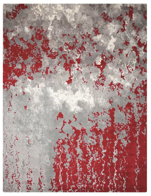 Nourison Twilight TWI21 Grey Red Rug