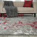 Nourison Twilight TWI21 Grey Red Rug