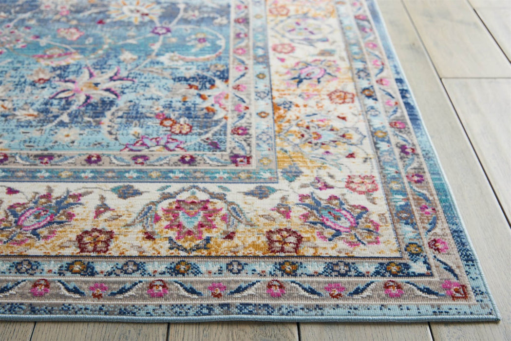 Nourison Vintage Kashan VKA01 Blue Runner Rug