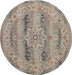 Nourison Vintage Kashan VKA01 Grey Round Rug