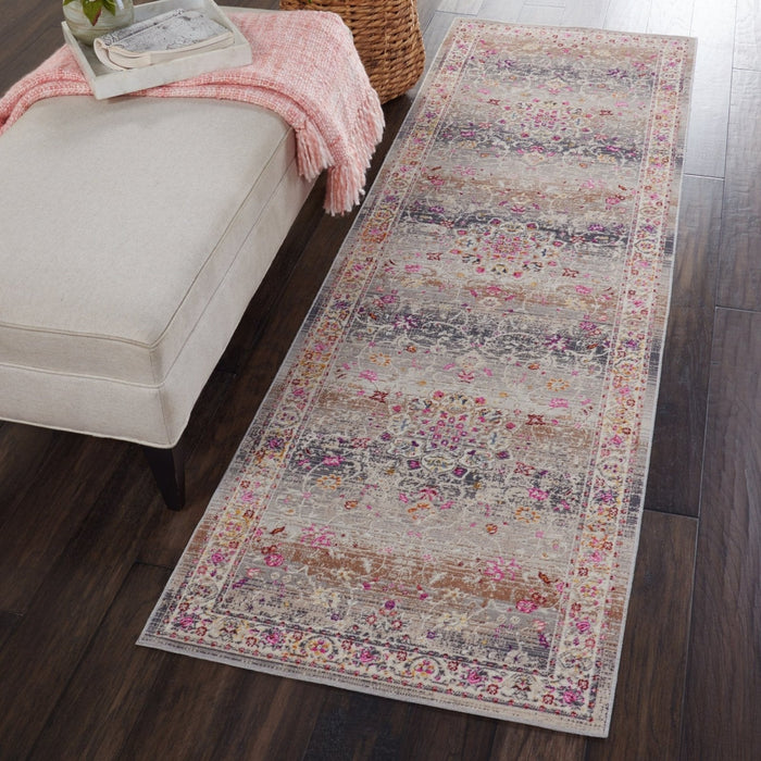 Nourison Vintage Kashan VKA01 Grey Runner Rug